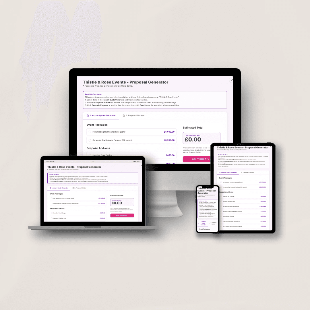 Thistle & Rose: Instant Proposal Generator