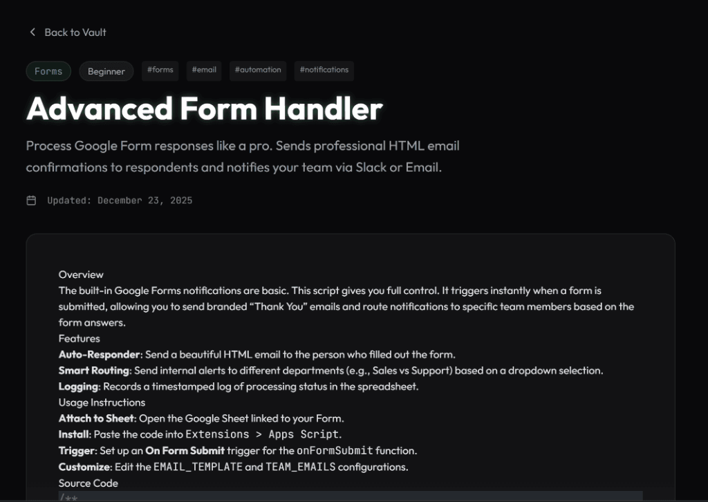 Script Vault v1.0 gallery image 2